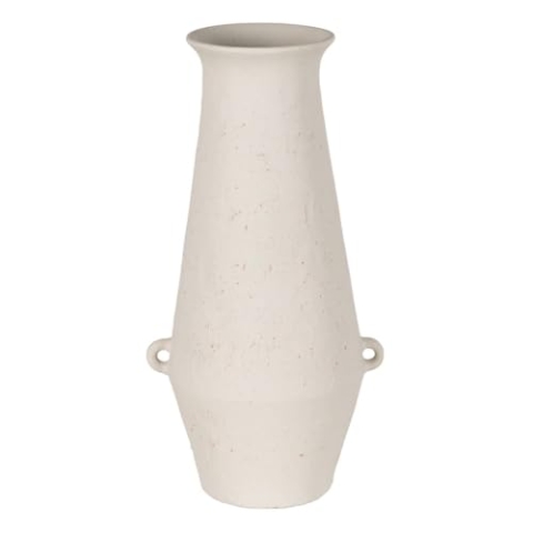 BigBuy Home Vase weiß Keramik 31 x 25 x 61 cm