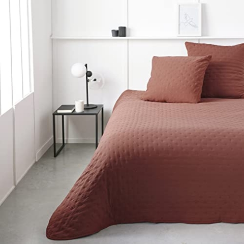 Lefebvre Textile HC3 Tagesdecke, Polyester, Terrakotta