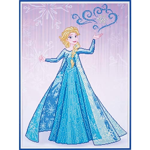 Vervaco 5413480782697 Disney Elsa Diamanten Malerei, Acrylic, mehrfarbig, ca. 57 x 80 cm