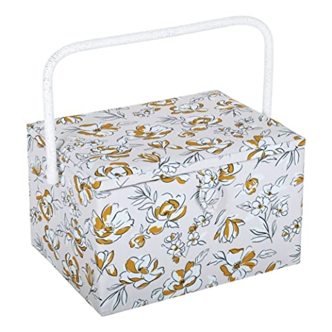 Hobby Gift Große Aufbewahrungsbox für Näharbeiten, Frühlingsblumen-Design