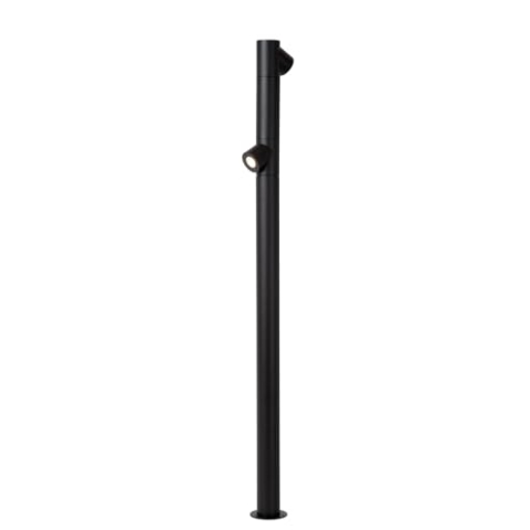 LUCIDE IBAMBA - Pollerleuchte - LED - 2x6W 3000K - IP65 - Schwarz