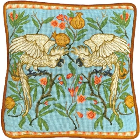 Bothy Threads The Home of Happy Stitching Gobelin-Stickkissen Set Kakadu und Granatapfel Tapisserie