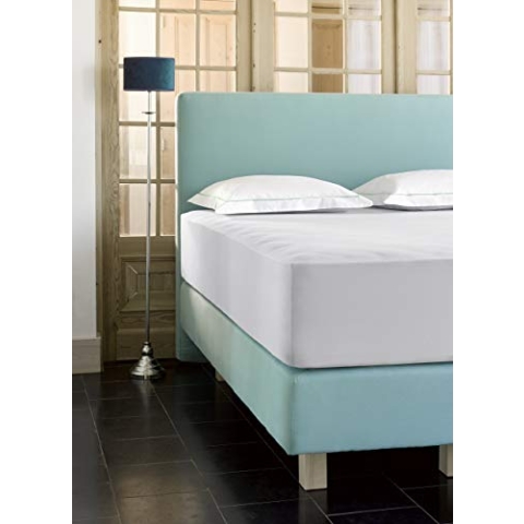 De Witte Lietaer Case Spannbettlaken, Jersey, Baumwolle, Oyster, 160 x 200 x 30 cm
