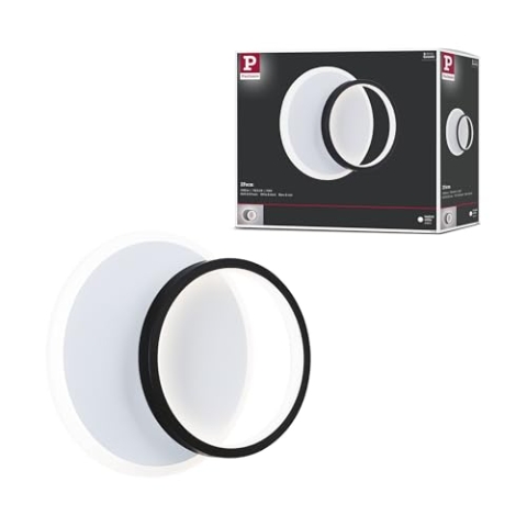 Paulmann 71166 WD 2Form WL LED 12,5W 240x180mm Weiß Schwarz 230V Acryl Metall