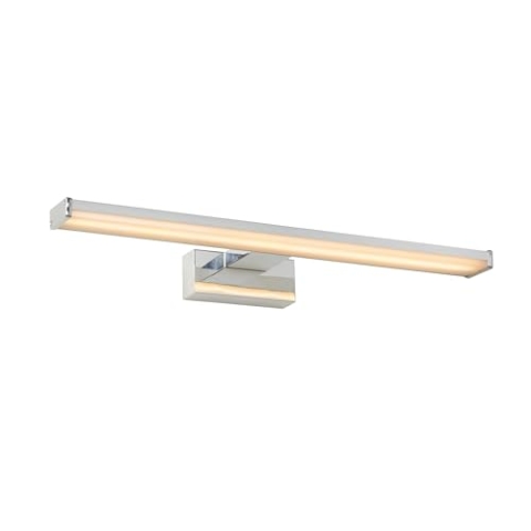LUCIDE ONNO - Spiegelleuchte Badezimmer - LED - 1x8W 3000K - IP44 - Chrom Matt