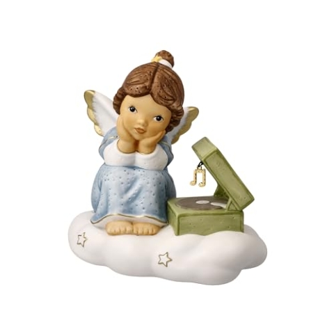 Goebel Weihnachtsdekoration Engelsfigur aus Porzellan hergestellt, Maße: 14 cm x 13.5 cm x 9 cm, 11-750-82-1