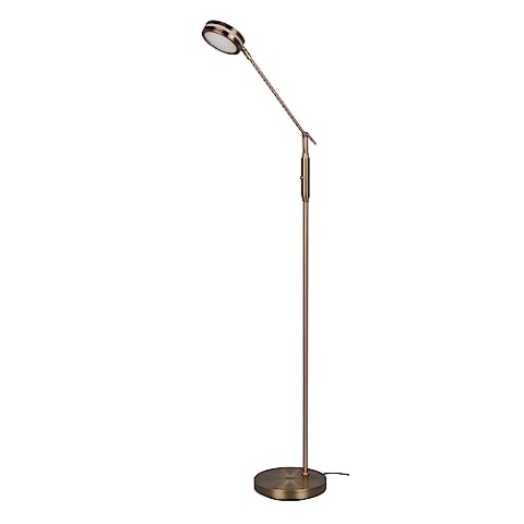 Trio Leuchten LED Stehleuchte Franklin 426510104, Metall Altmessing, inkl. 6.5 Watt LED, Farbwechsel, Dimmer