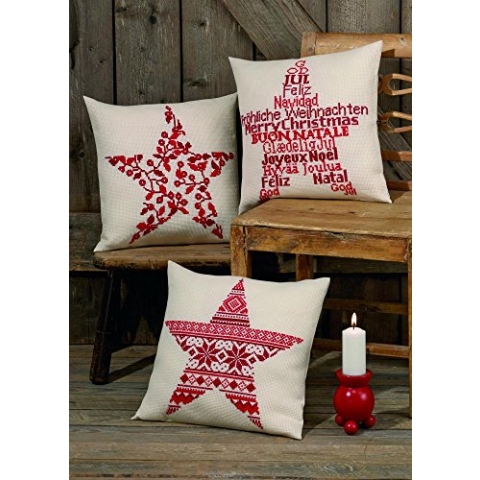 Permin Christma Beries Kissen, mehrfarbig, 40 x 40 cm