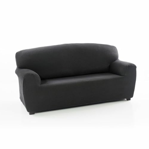 SOFAKOVER® Super elastischer Sofabezug für 2-Sitzer, atmungsaktiv, bequem und langlebig, Sofaüberwurf, einfach anzubringen, Maße 140-180 cm, Grau
