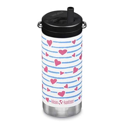 Klean Kanteen TKWide 340 g (mit Drehverschluss) – Herzstreifen
