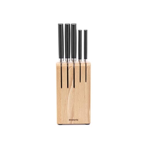 Brabantia Messerblock mit Messer, Schwarz, Einheitsgröße