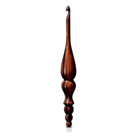 Furls FFCROROSE0450 Häkelnadeln, Wood, Rosewood, 4.5mm