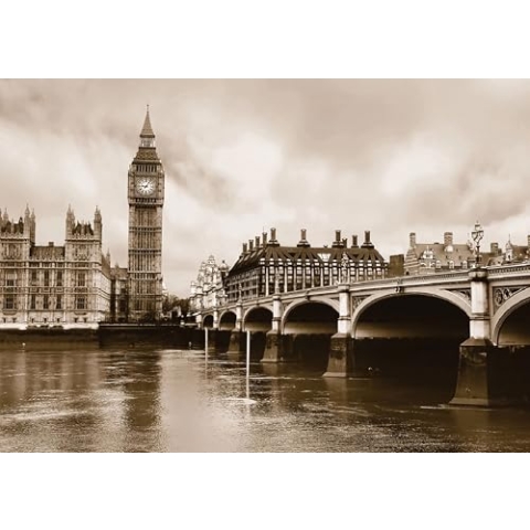 AG Design FTS 0480 London, Papier Fototapete - 360x254 cm - 4 teile, Papier, multicolor, 0,1 x 360 x 254 cm