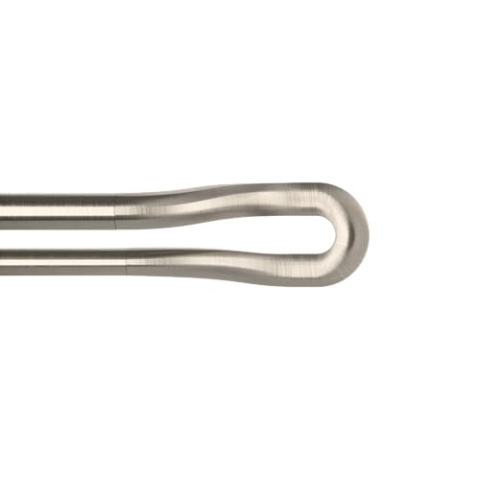 Umbra Midnight Doppelvorhangstange mit abgerundeten Enden für ideale Raumabdunkelung, Kunststoff, Nickel, 42-120" (107-305 cm)