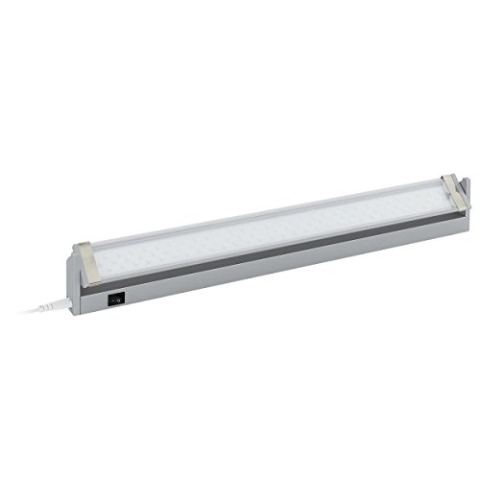 EGLO Unterbauleuchte LED DOJA mit Wippschalter aus Alu Länge 35cm, Aluminium, silber