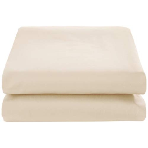 De Witte Lietaer Bumblebee Spannbettlaken, Perkal Luxe, Baumwolle, Beige Sand, 160 x 200 x 40 cm