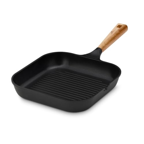 Gerlach Nature Pfanne Keramik Beschichtet Grillpfanne Keramikpfanne Bratpfanne Grill Induktionsgeeignet Für Elektro Gas Keramik Induktion Herd Küche Küchenzubehör Pfannen 24 cm