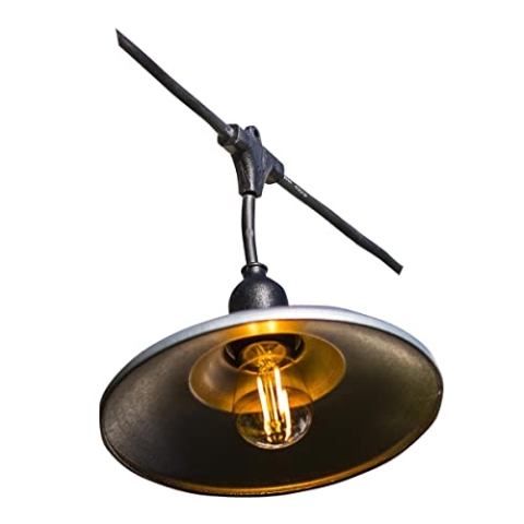 Hutgirlande Stahl 6M 10xE27 BOWL GALVA LIGHT