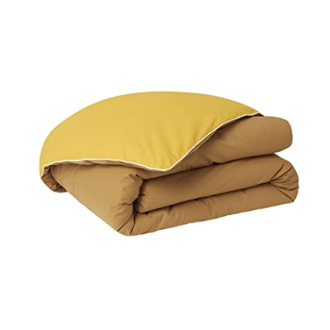 Essix Bettbezug Baumwolle zweifarbig Good Days Gelb 240 x 220 cm