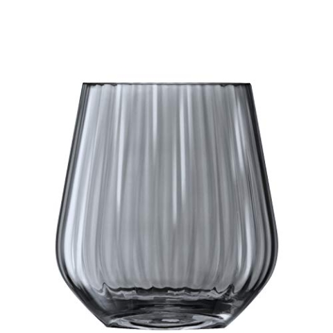 LSA Zinc Vase, Glas, Grey, Höhe 16 cm