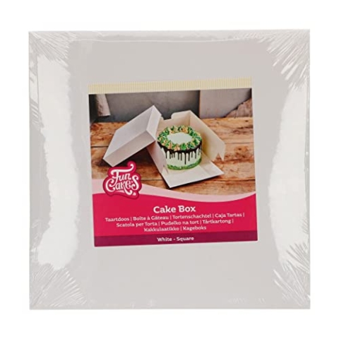 FunCakes F80125 Tortenschachtel Cake Box, Paper, Weiß