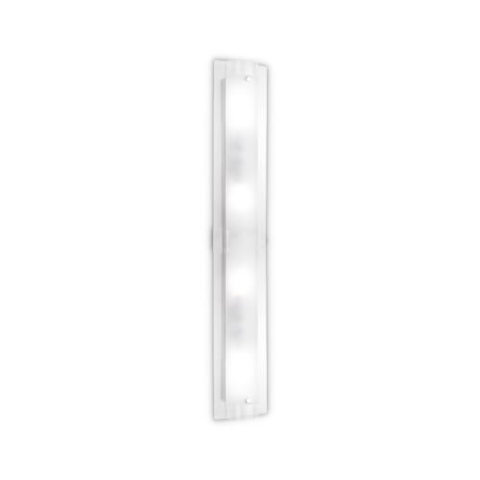 Ideal Lux TUDOR AP4 Geeignet für die Nutzung im Innenbereich E14 Chrom, Transparent Wandbeleuchtung