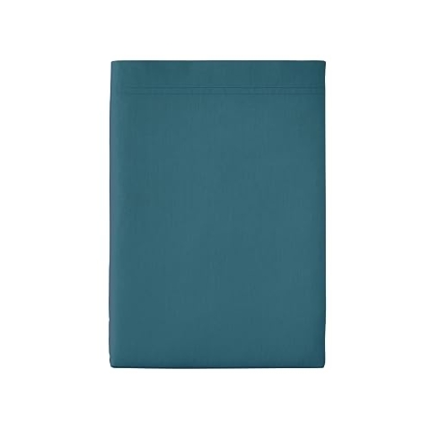 Essix Premium Perkal-Bettlaken, Perkal-Baumwolle, smaragdgrün, 270 x 300 cm