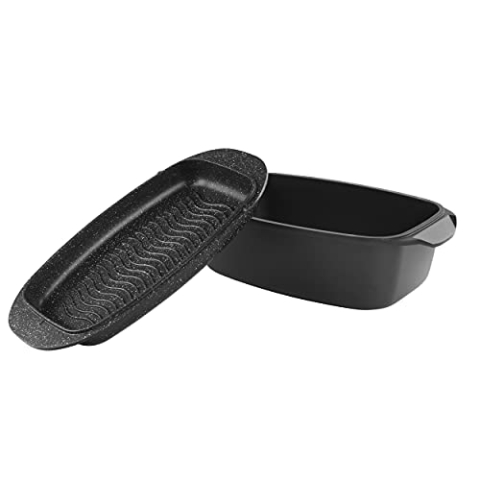 Russell Hobbs RH00865EU7 Bratpfanne mit Doppelfunktion zum Grillen und Braten, geeignet für Induktionskochfeld, 10 Jahre Garantie, Aluminiumdruckguss Bräter/auflaufform