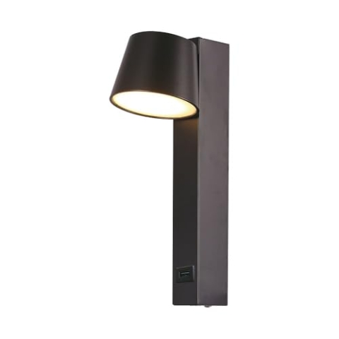 V-TAC Drehbare LED-Wandleuchte - IP20 - Schwarz - 8W- 900 Lumen - 3000K