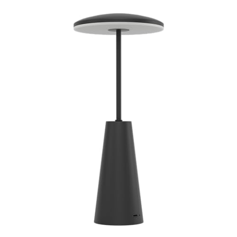 EGLO LED Außen-Tischlampe Piccola, touch dimmbare Nachttischlampe mit einstellbarer Lichtfarbe, Outdoor Tischleuchte aus Metall in Schwarz, Lampe für Balkon und Terrasse, IP54