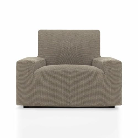 SOFASKINS® super elastischer überzug, Sofabezug 1 sitzer, atmungsaktiv, bequem und langlebig, Sofa überzug, Einfach anzubringen, Maße (70-110Cm), Farbe Leinen