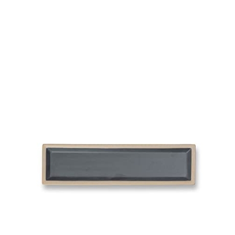 ByOn Fumiko Servierplatte in der Farbe: Schwarz, aus Porzellan hergestellt, Maße: 43 x 11,5 x 2,5 cm, 5288201003, Beige