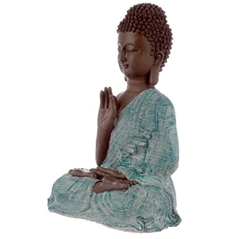 Puckator BUD349 Thai Buddha Braun, Weiß und Türkis - Erleuchtung