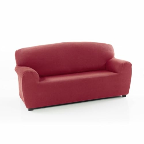 SOFAKOVER® Super elastischer Sofabezug mit Pocket für 4-Sitzer-Sofas, atmungsaktiv, bequem und langlebig, einfach anzubringen, Maße 220-260 cm, Fuchsia