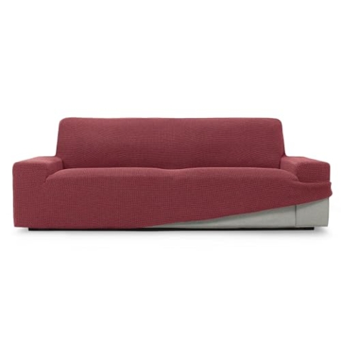SOFASKINS® super elastischer überzug, Sofabezug 3 sitzer, atmungsaktiv, bequem und langlebig, Sofa überzug, Einfach anzubringen, Maße (180-230Cm), Farbe Dunkle Fuxie