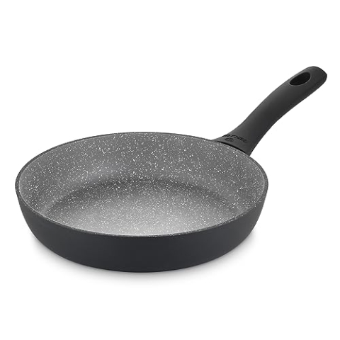 Gerlach Granitex Pfanne Keramik Beschichtet Bratpfanne Marmor Keramikpfanne Bratpfannen Induktionsgeeignet Für Elektro Gas Keramik Induktion Herd Küche Küchenzubehör Pfannen 20 cm Grau