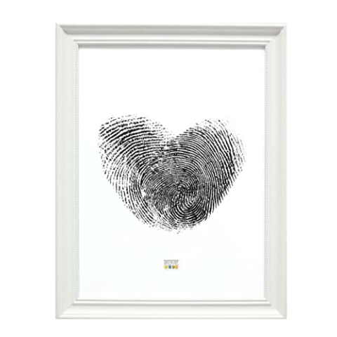 Deknut Bilderrahmen 40x50 Kunststoff Weiss Bilderrahmen Weiss gemalt mit Perlenkante Preis pro Stück