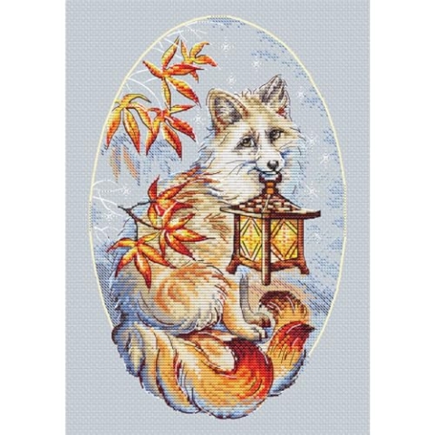 Kreuzstich Stickpackung Kitsune Zählmuster