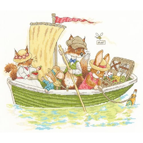 Bothy Threads Kreuzstich Set mit Zählmuster Briarwood Lane: Ahoi!
