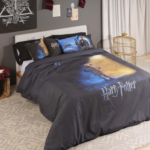 Belum Harry Potter Bettbezug für 90 cm breite Betten, Maße: 155 x 220 cm, Modell: Dobby