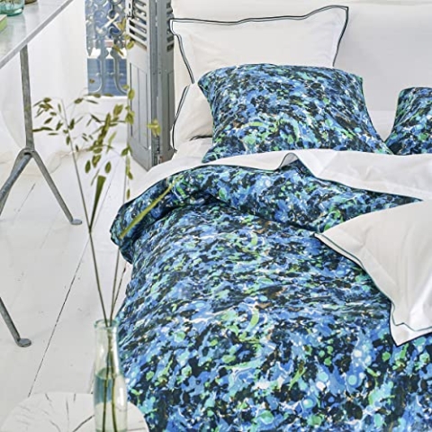 ESSIX Bettbezug, Bedruckt, aus Baumwollperkal, Delahaye, 240 x 200 cm, Designers Guild