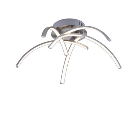 LeuchtenDirekt 15340-55 VALERIE Deckenleuchte, stahl 5xLED-Board 3,7W 3000K Innenleuchte, IP20 Silber