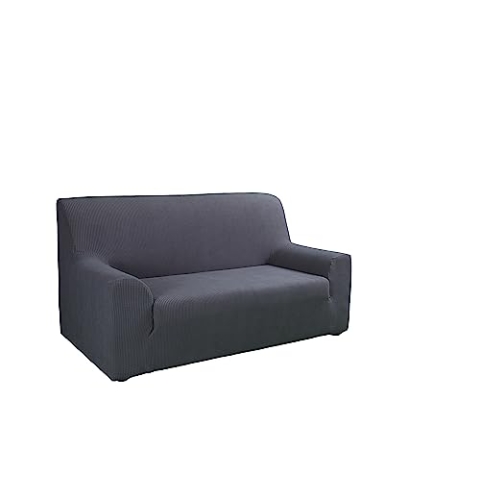 Tural Elastischer Sofabezug Valeta. Sofaüberwurf, Grau, 3 Sitzer (180-230cm)