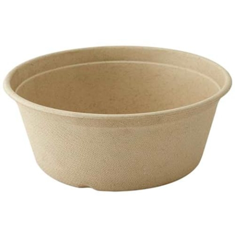Bagasse-Schüssel, Braun, 500 ml