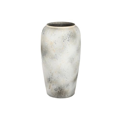 Home ESPRIT Vase weiß braun Keramik 36 x 36 x 70 cm
