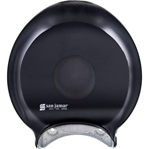 San Jamar R2000TBK Stainless Steel Single Jumbo Roll Toilet Tissue Dispenser by San Jamar (English Manual)