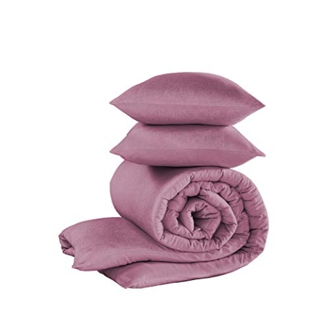 De Witte Lietaer Tarbot Rosa Baumwolle Bettbezug und Kissenbezug Set 240 x 220 cm