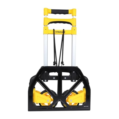 Stanley Faltbarer Sackkarre SXWTD-FT516 - Max. 60KG - Leichtes Aluminium - 40 x 41 x 100 cm - Schwarz/Gelb
