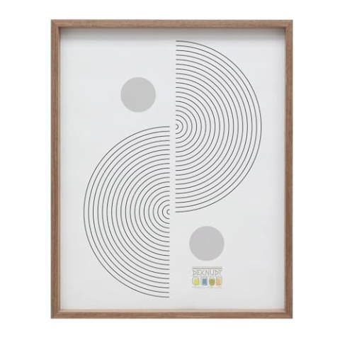 Deknudt Frames Bilderrahmen – Holz-Finish in Holzoptik braun – schlicht – Holz FSC Mix – für Format 40 x 60 cm – zum Aufhängen