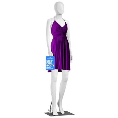 SereneLife 170 cm weiblicher Torso-Kleid, abnehmbar, Ganzkörperständer, Standard